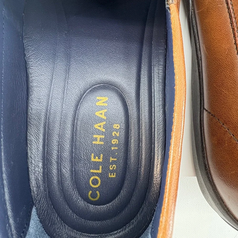 Cole Haan Mens Brown Leather Slip On Loafer Shoes Grand‎ OS Size 8.5 M C26042